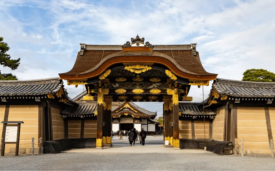The Karamon gate of Nijo Castle in Kyoto